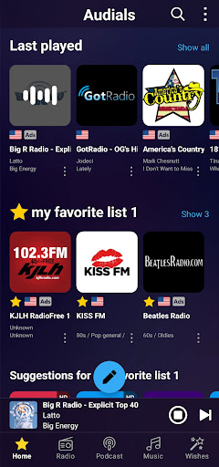 Audials Play Pro Radio+Podcast - Music & Audio - apps