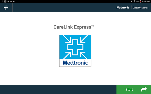 Android application CareLink Express™ Mobile ANZ screenshort