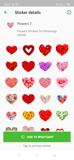 Flowers Stickers for Wa Screen 2