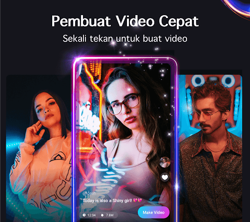 Download Vibe Apk Pembuat Video Musik, Efek, Sangat Gampang