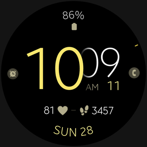 Battery v5 minimal watch face
