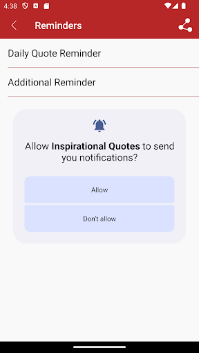 Android application Daily Inspirational Quotes screenshort
