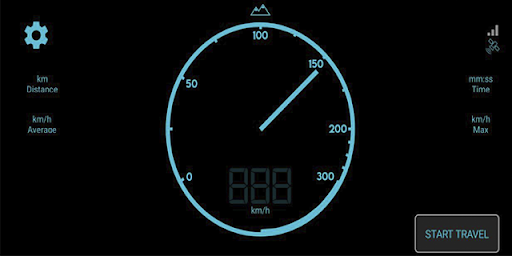 Android application Speedometer and Odometer screenshort