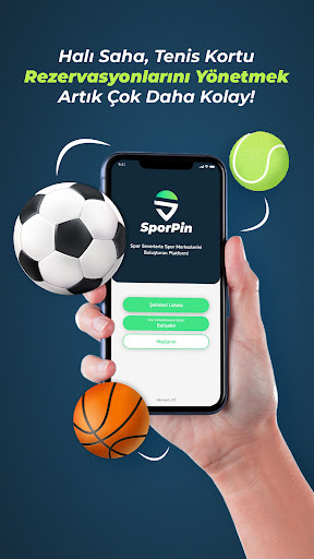 Android application SporPin Saha Yönetim screenshort