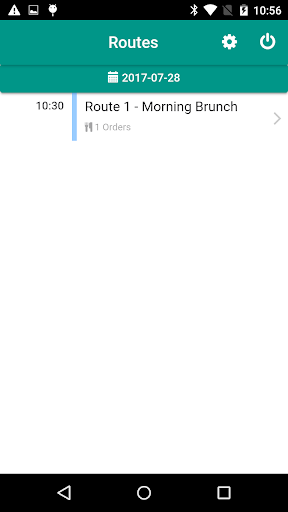 Android application CaterZen Driver screenshort