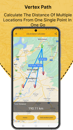 Screenshot of eZy Distance Calculator