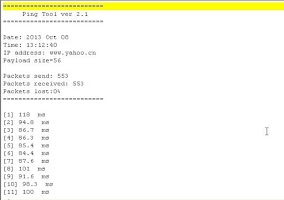 screenshot of Graphic PING