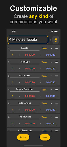 Interval Timer: Custom Workout Screenshot 1 - AppWisp.com