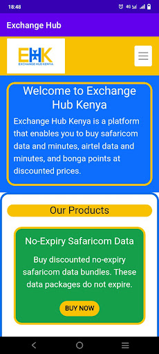 Android application Exchange Hub Kenya - EHK screenshort