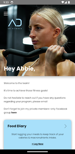 Android application Fit with Abbie screenshort