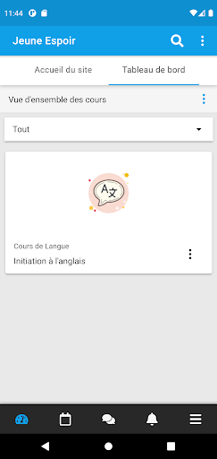 Jeune Espoir: Learn-Grow-Serve Screen 2