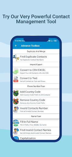 Contacts Management Screen 2