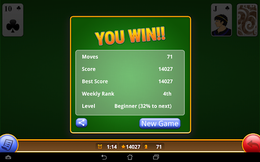 Classic Pyramid Solitaire Free