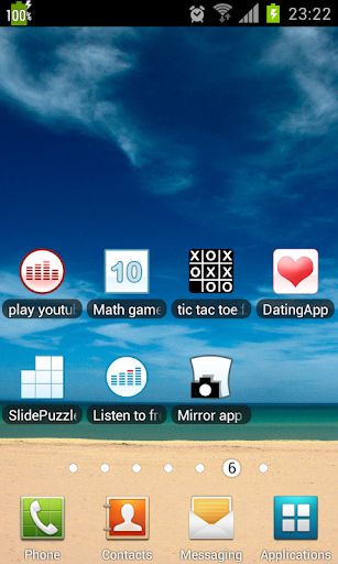 Screenshot of show battery percentage