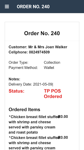 Merchant Golden Spoon App