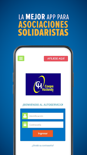 Android application CoopeHacienda screenshort