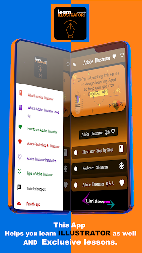 Android application Learn Illustrator screenshort