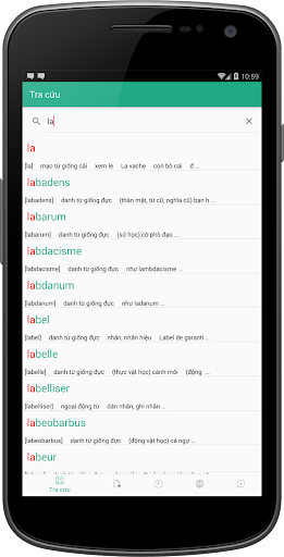 FVEDict - Từ điển Pháp Việt Screen 2