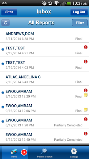 Android application MCL Mobile screenshort