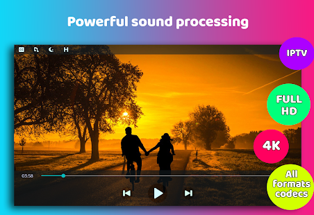 Night Video Player - voice amp Screenshot