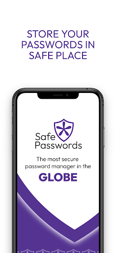 Android application Safe Passwords screenshort