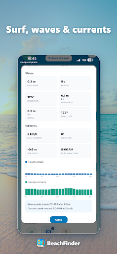 BeachFinder: Sea temp & wind screenshot 7