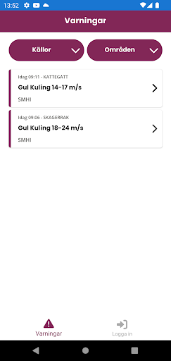Android application WIS screenshort