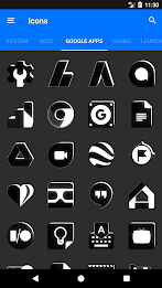 Flat Black and White Icon Pack poster 5