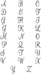 알파벳 문자 문신
