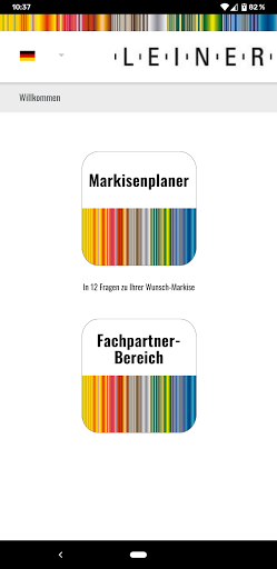 Android application LEINER Awning Planner & more screenshort