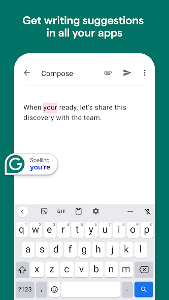 Grammarly Keyboard — Type with confidence 2.24525 APK + Mod (Unlimited money) untuk android