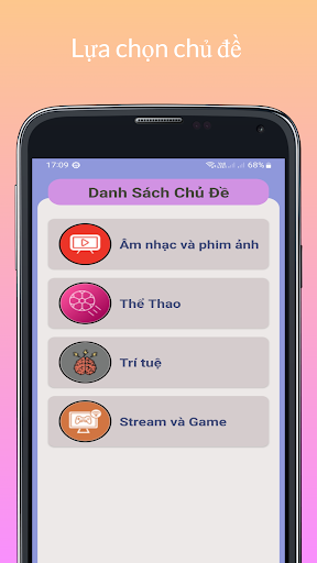 Android application Đấu trí streamer screenshort