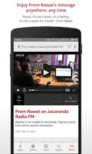 Android application TimelessToday screenshort
