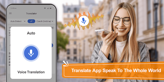 Traduzir app texto e vozes
