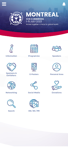 Android application ICN Congress 2023 screenshort