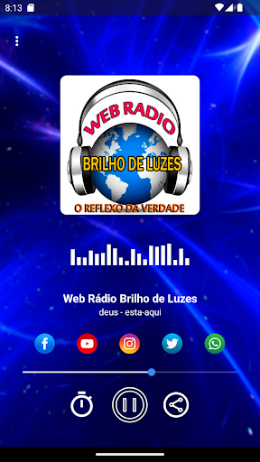 Android application Web Rádio Brilho de Luzes screenshort