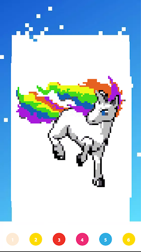 Unicorn Art Pixel - Color By Number  Screenshots 5