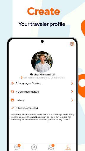 Android application Wander - Explore Together screenshort