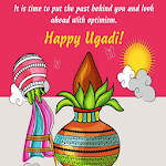 Cover Image of ดาวน์โหลด Happy Ugadi: Greeting, Photo Frames, GIF Quotes 2.0.23 APK