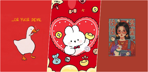 Kawaii Red Wallpaper 4K