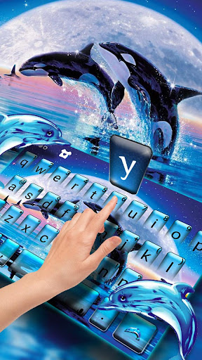 Jumping Whale Keyboard Theme Screen 3