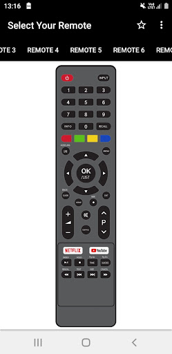 Android application Polaroid TV Remote screenshort