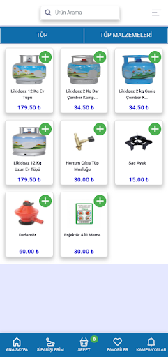 Android application Gaz Deposu screenshort