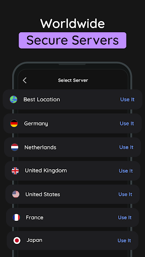 Screenshot of Guardilla VPN: Secure Fast VPN