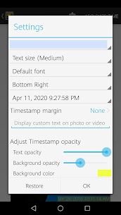Timestamp Photo and Video Free 1.55 Apk 5
