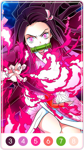 Demon Slayer Color by Number screenshot