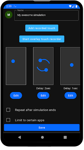Touch Simulator - Auto clicker Screen 2