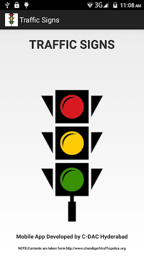 Android application Traffic Signs screenshort