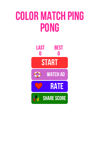 Android application Color Match Ping Pong screenshort