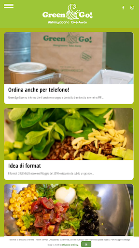 Android application Green and Go screenshort